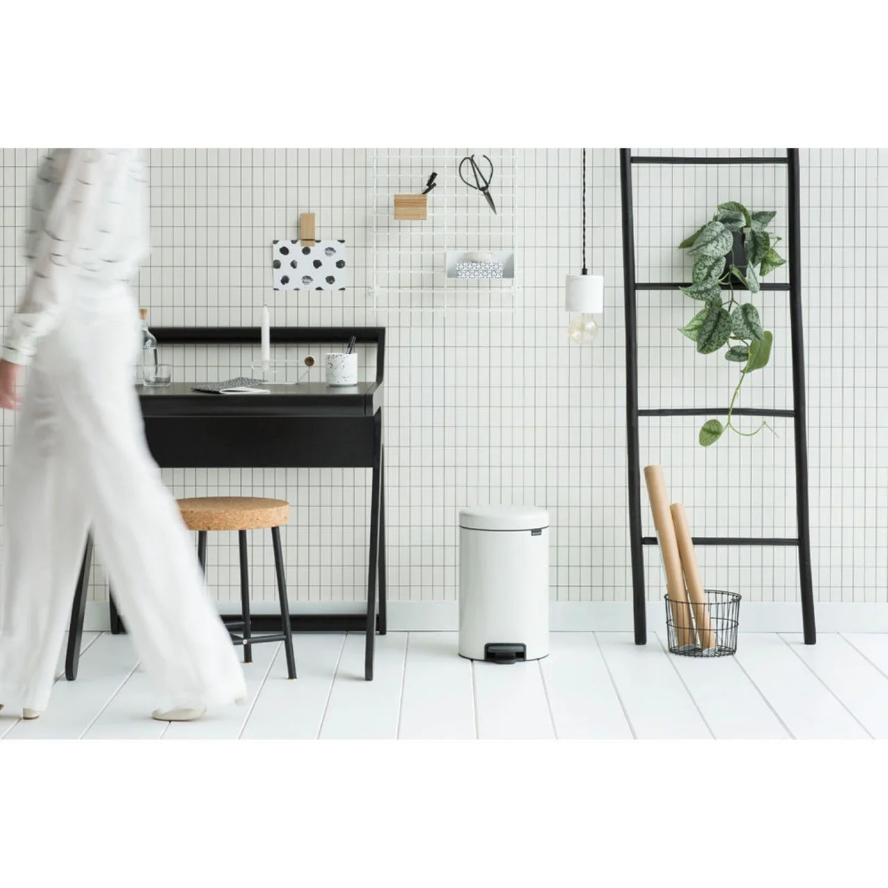 Brabantia NewIcon Pedal Bin 12 Litre White