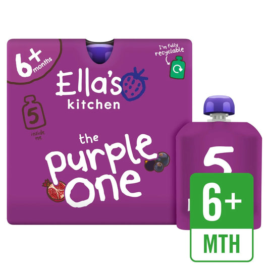 Ella's Kitchen The Purple One Smoothie Pouch Multipack Pouch 6+ Months 5 x 90g
