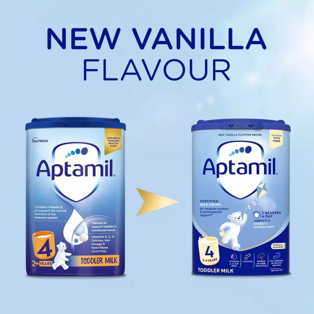 Aptamil 4 Toddler Milk Formula Powder Vanilla 2+ Years 800g