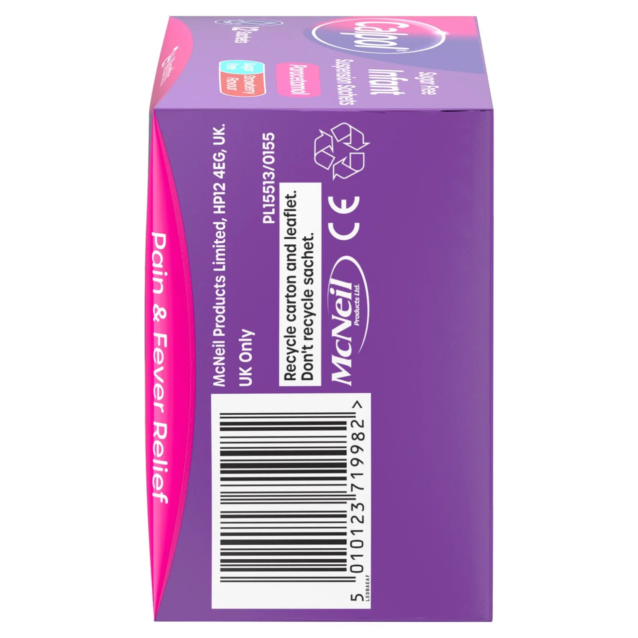 Calpol Infant Sugar Free Suspension Sachets Strawberry 2+ Months 12 per pack