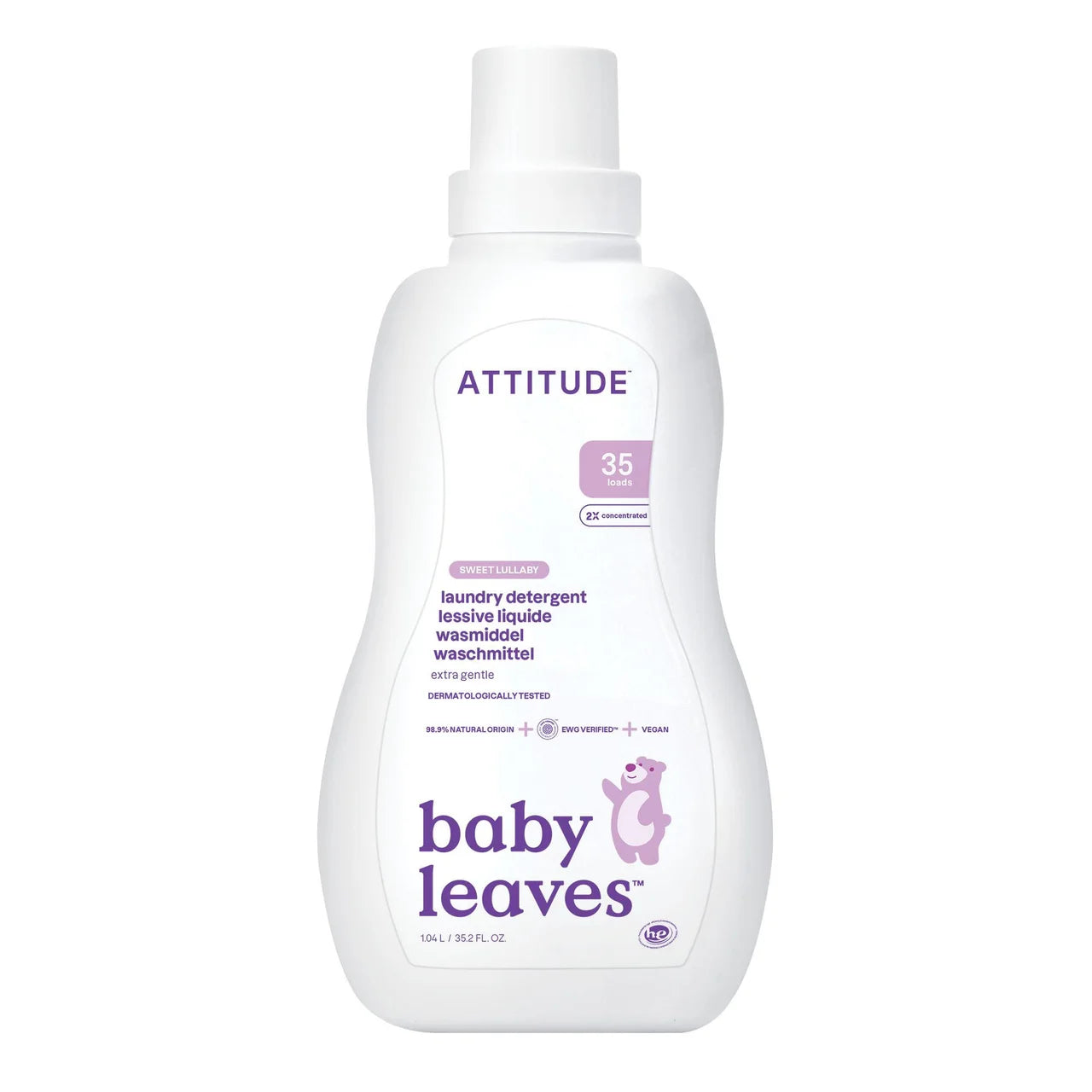 Attitude Little Ones Laundry Detergent Sweet Lullaby 35 Loads 1.05L
