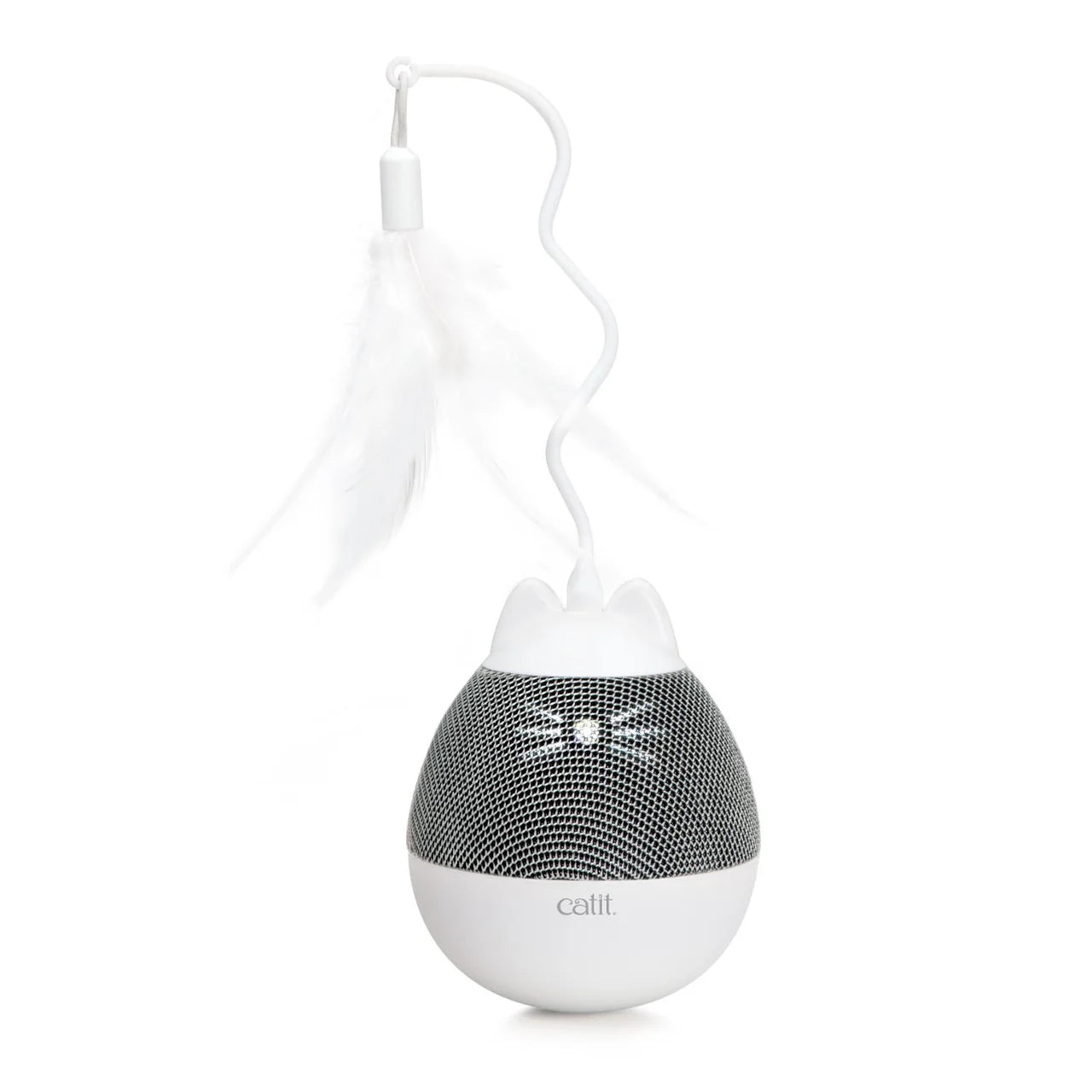 Catit Pixi Spinner Electronic Cat Toy White & Grey