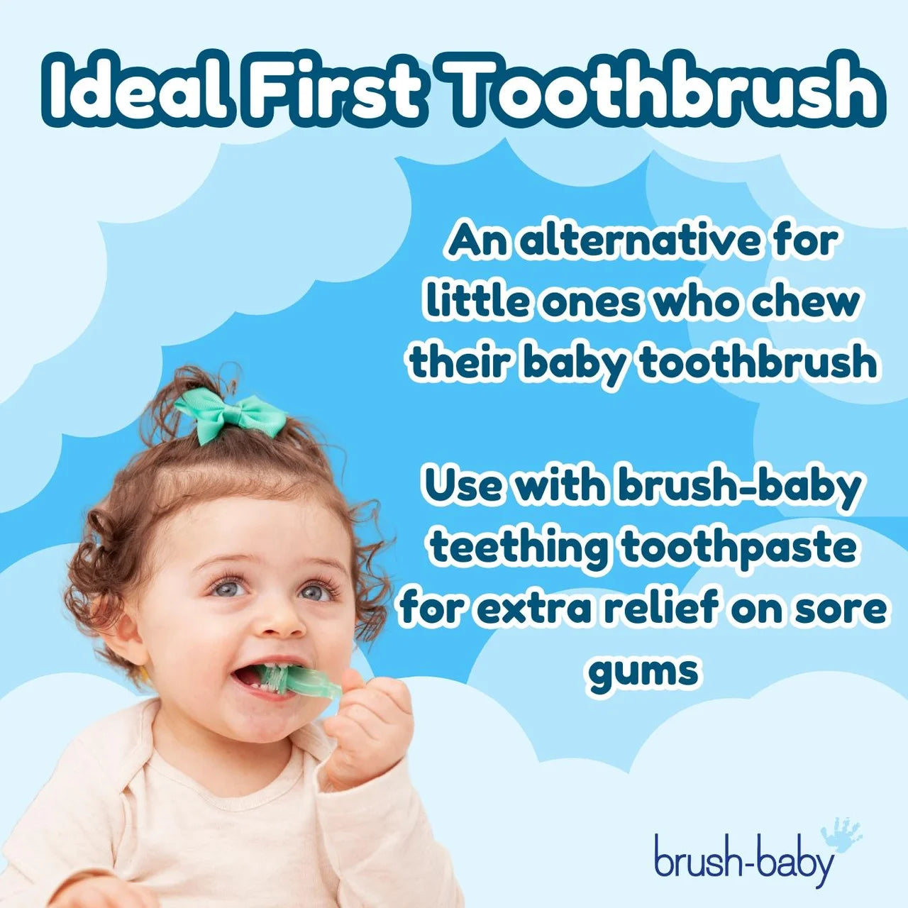 Brush-Baby Chewable Toothbrush Double 2 per Pack
