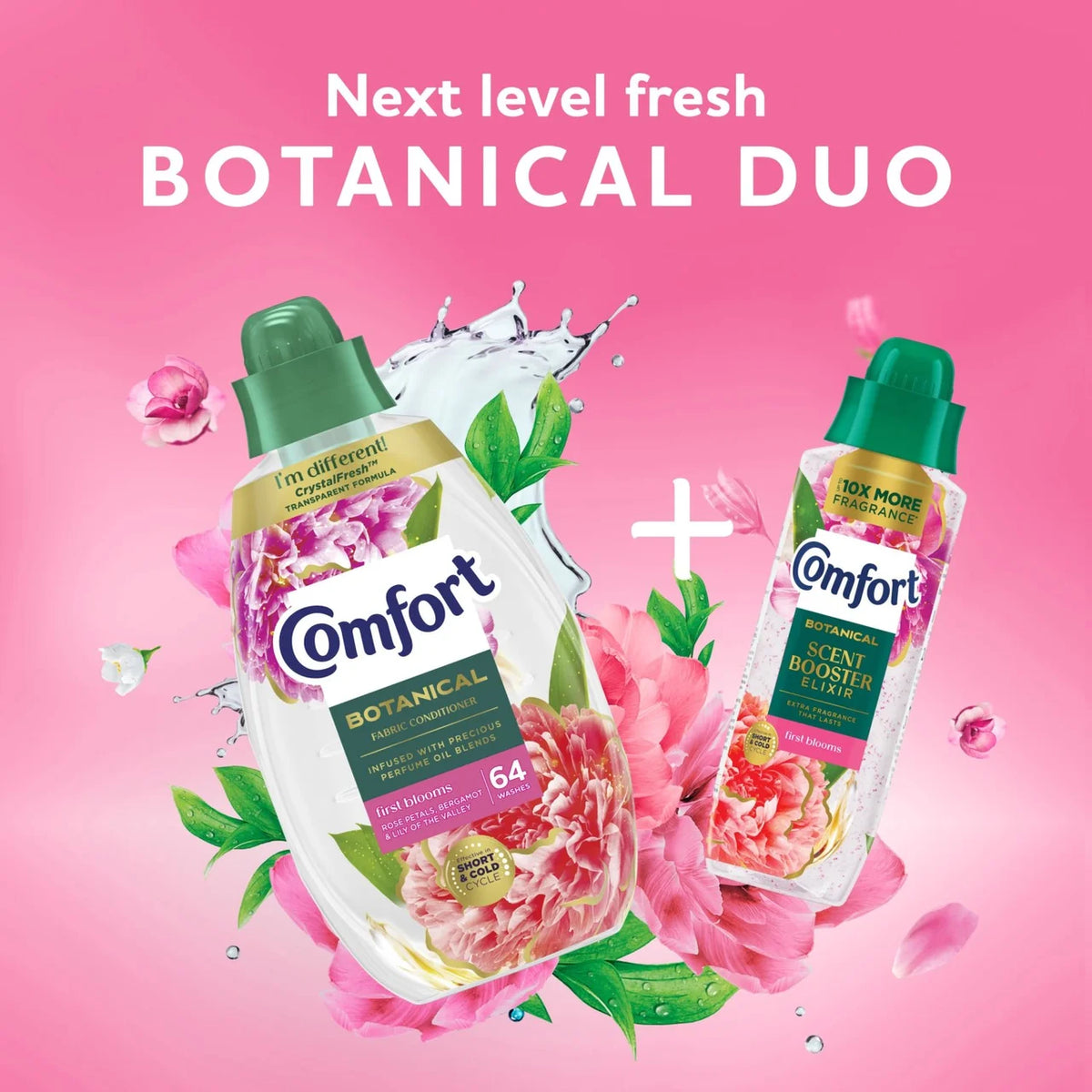 Comfort Botanical Fabric Conditioner First Blooms 64 washes 960ml
