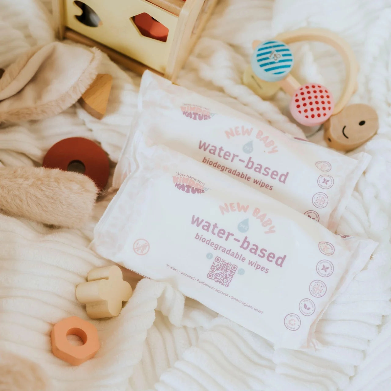 Kinder by Nature Water-Based Wipes 8 x 56 per pack