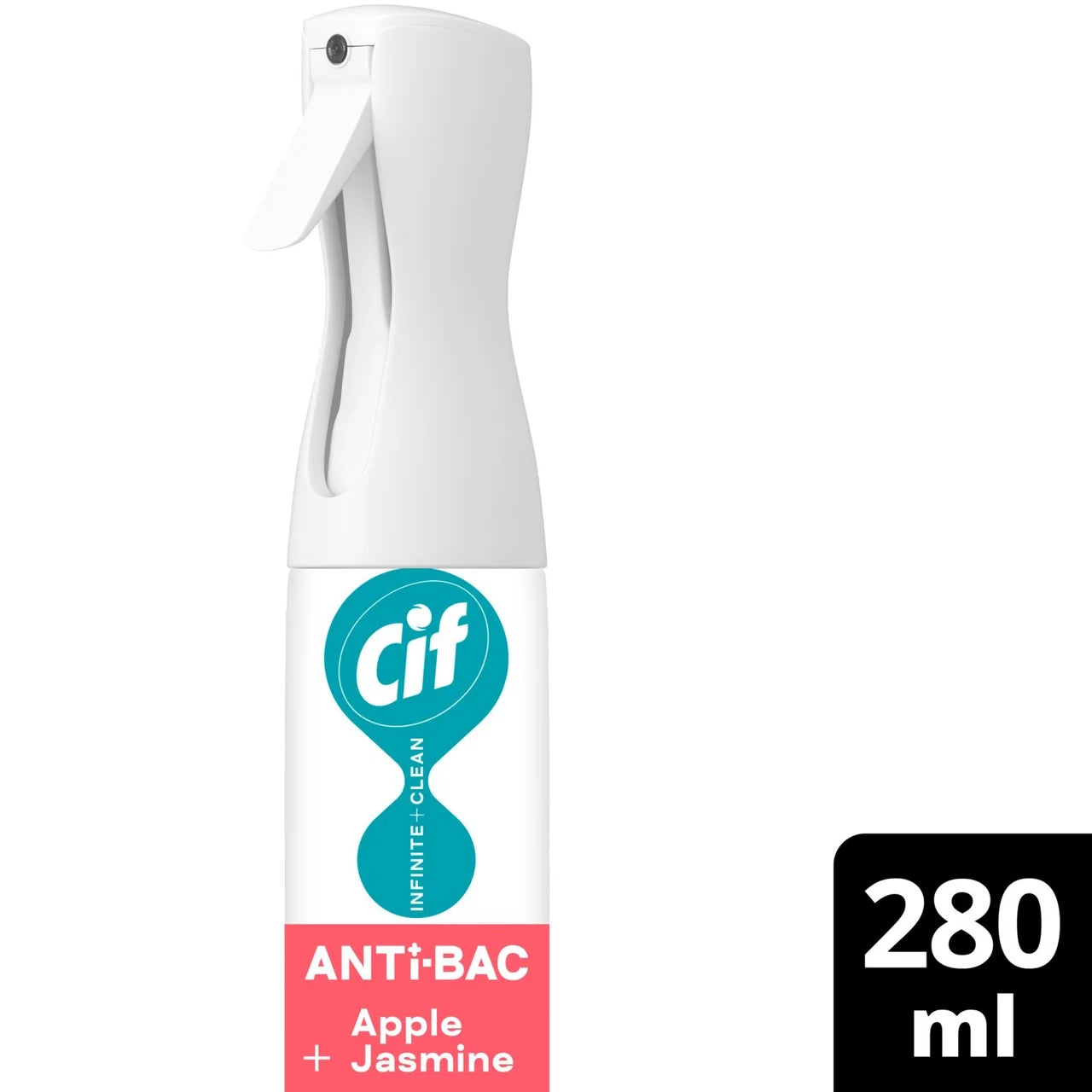 Cif Infinite Clean Anti-Bac All in One Cleaner Spray Apple & Jasmine 280ml
