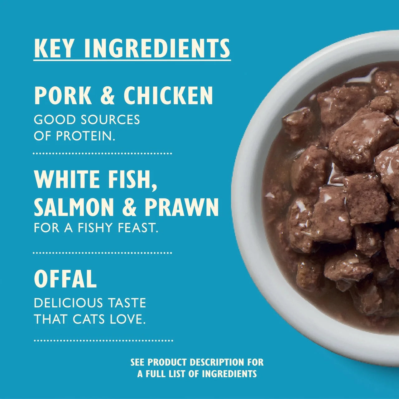 Lily's Kitchen Tasty Cuts in Gravy - Ocean Fish Wet Food for Cats 85g
