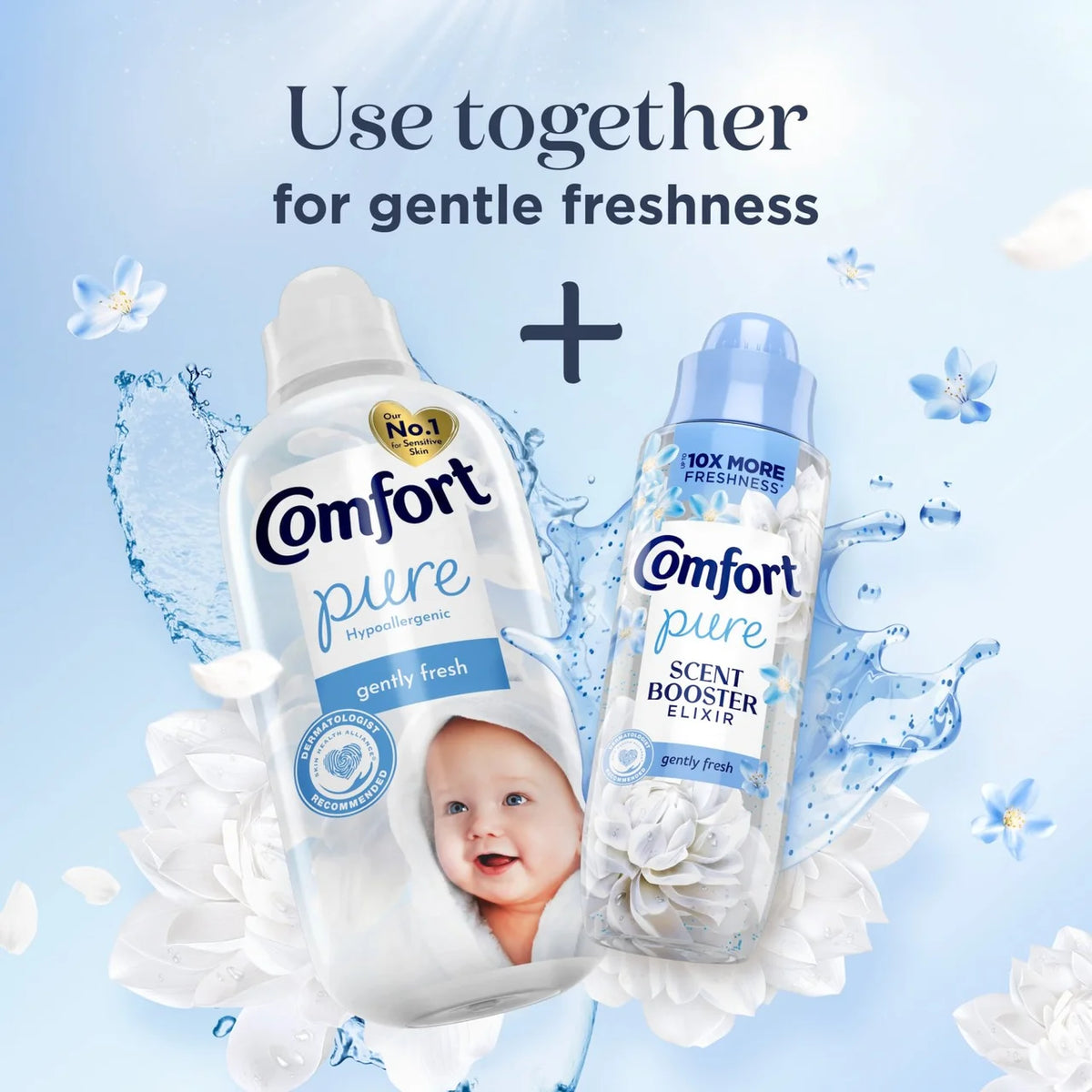 Comfort Pure Gently Fresh Sensitive Fabric Conditioner 31 Washes 930ml