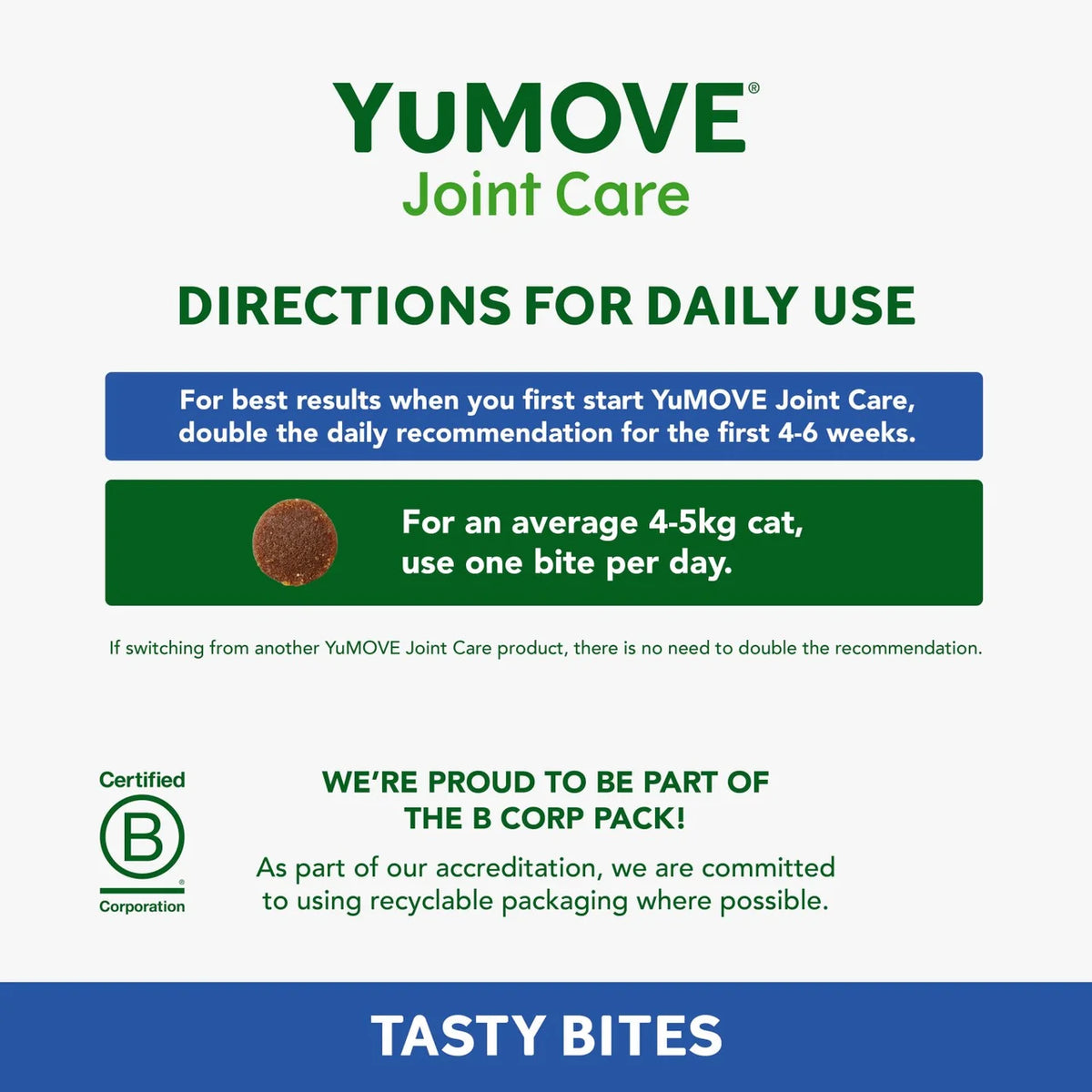 YuMOVE Joint Support Daily Bites for Senior Cats 30 per pack