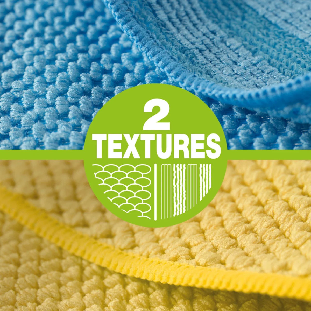 Spontex Microfibre Cloths Bathroom Cleaning Kit 2 per pack