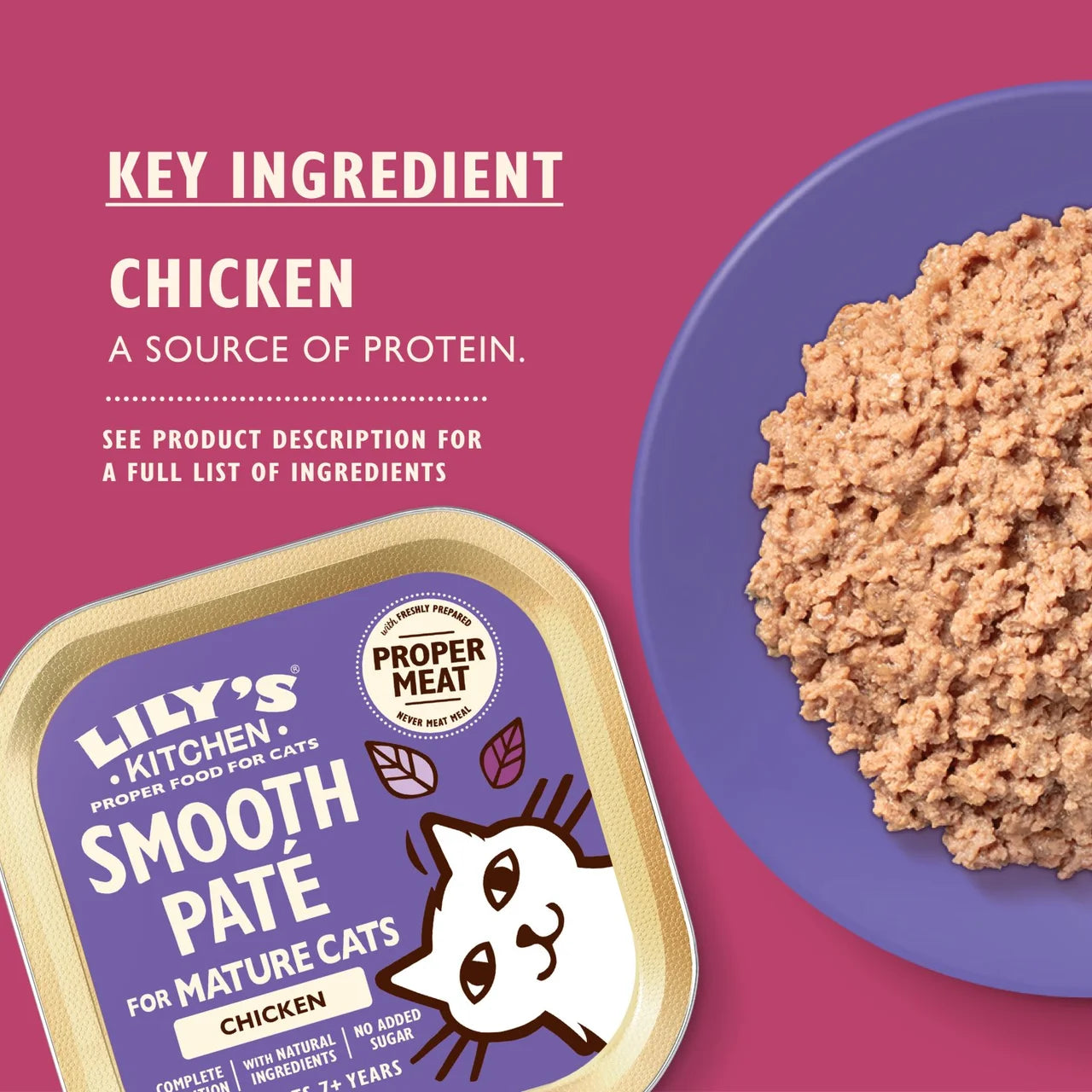 Lily's Kitchen Cat Mature Smooth Chicken Pate 85g