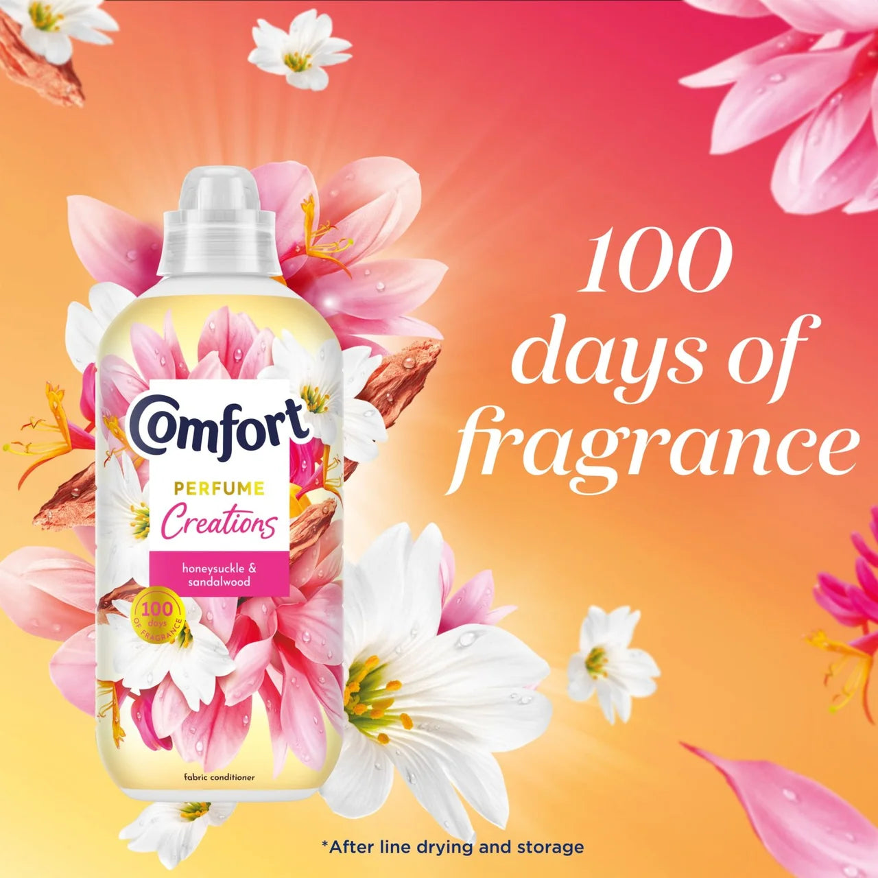 Comfort Perfume Creations Honeysuckle & Sandalwood Fabric Conditioner 48W 1.4L