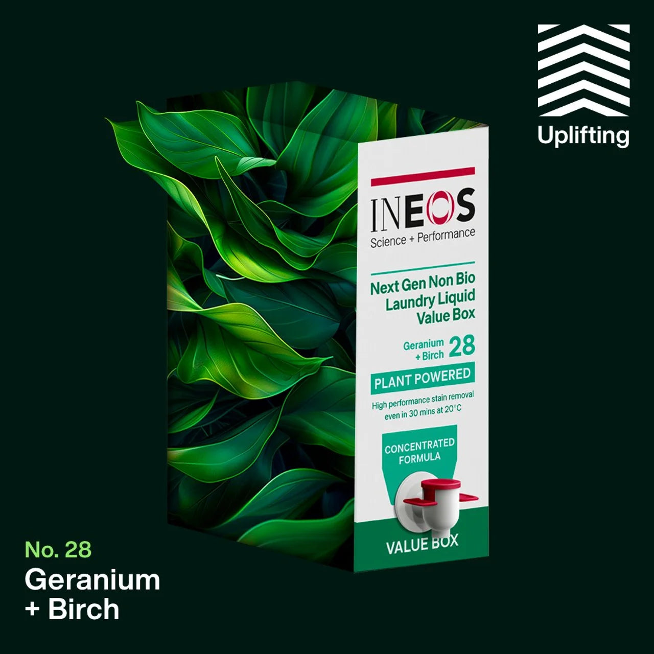 INEOS Non Bio Laundry Liquid XXL Value Box Geranium + Birch 100 Washes 3L