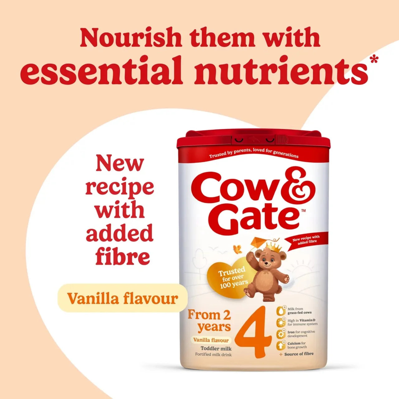 Cow & Gate 4 Toddler Milk Formula 2+ Years 800g