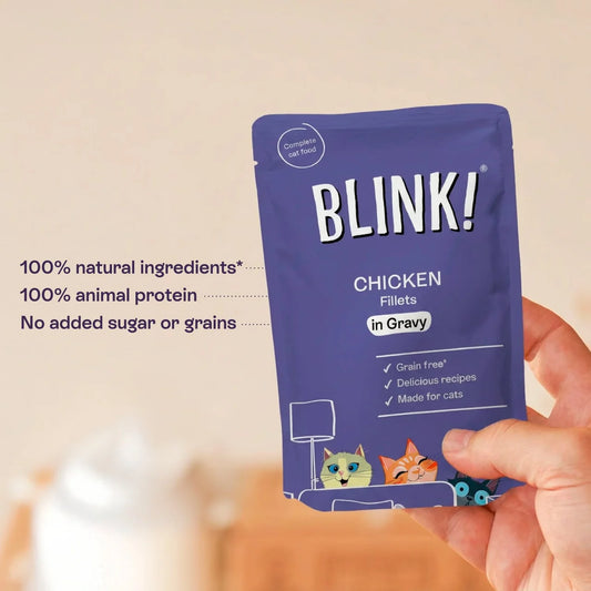 Blink Chicken Fillets in Gravy Bulk Pack 40 x 85g