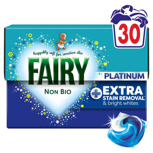 Fairy Platinum Non Bio Pods Washing Capsules 30 Washes