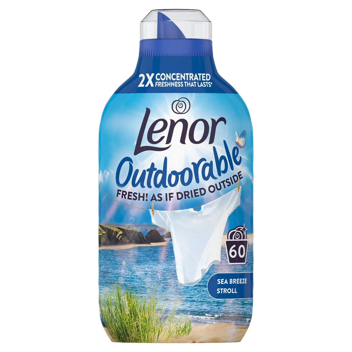 Lenor Outdoorable Fabric Conditioner Sea Breeze Stroll 60 Washes 840ml