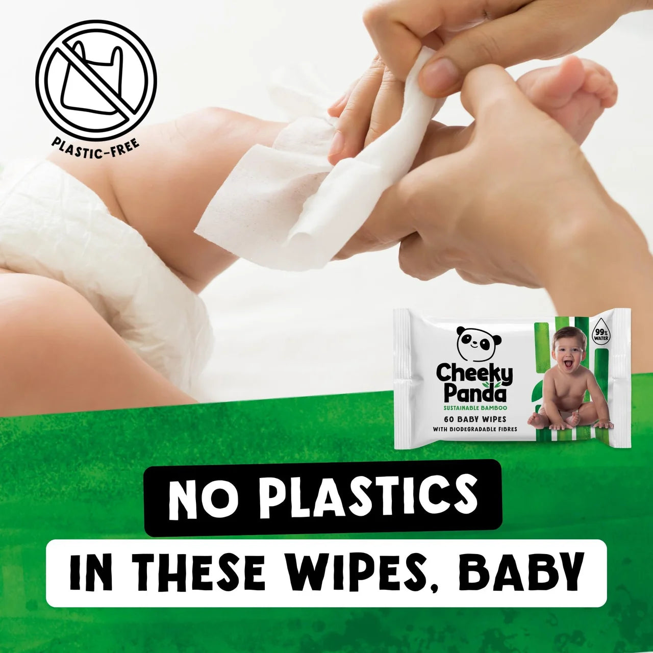 Cheeky Panda Bamboo Baby Wipes Multi Pack 12 x 60 per pack