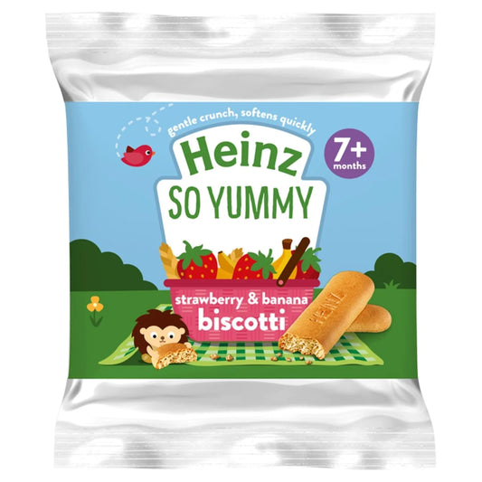Heinz Strawberry & Banana Biscotti Baby Snack 7+ Months 60g