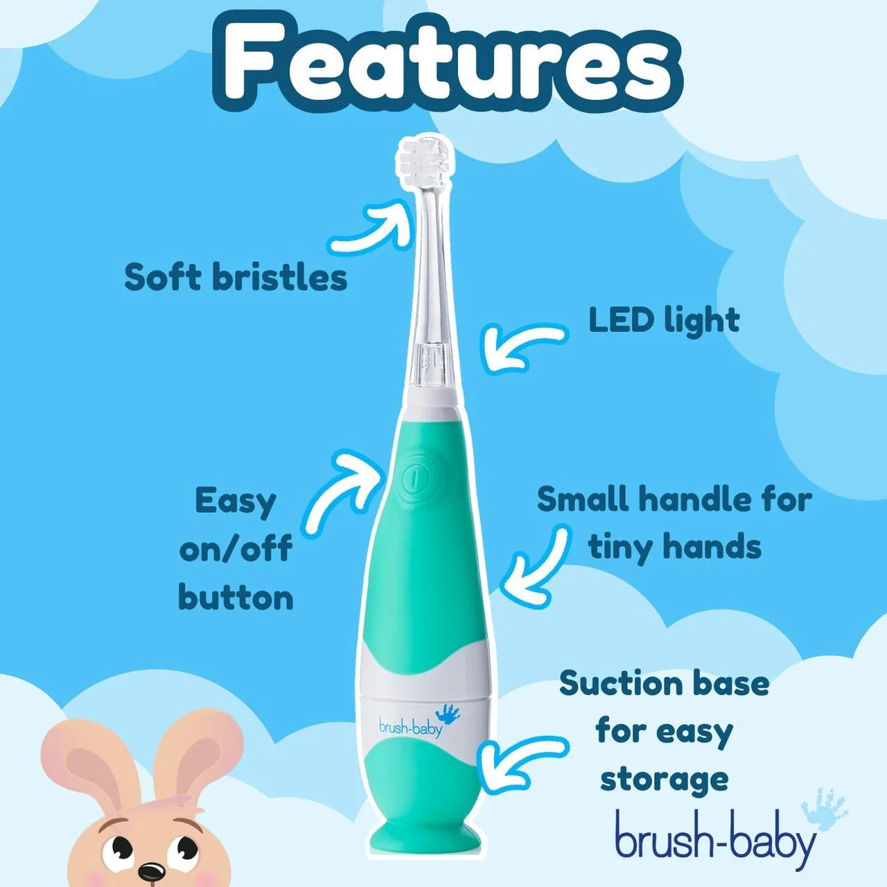 Brush-Baby BabySonic Electric Toothbrush, 0-3 Yrs