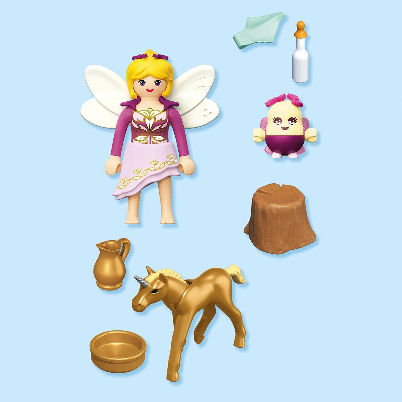 Playmobil 71844 Magical Unicorns Golden Unicorn Foal with Fairy