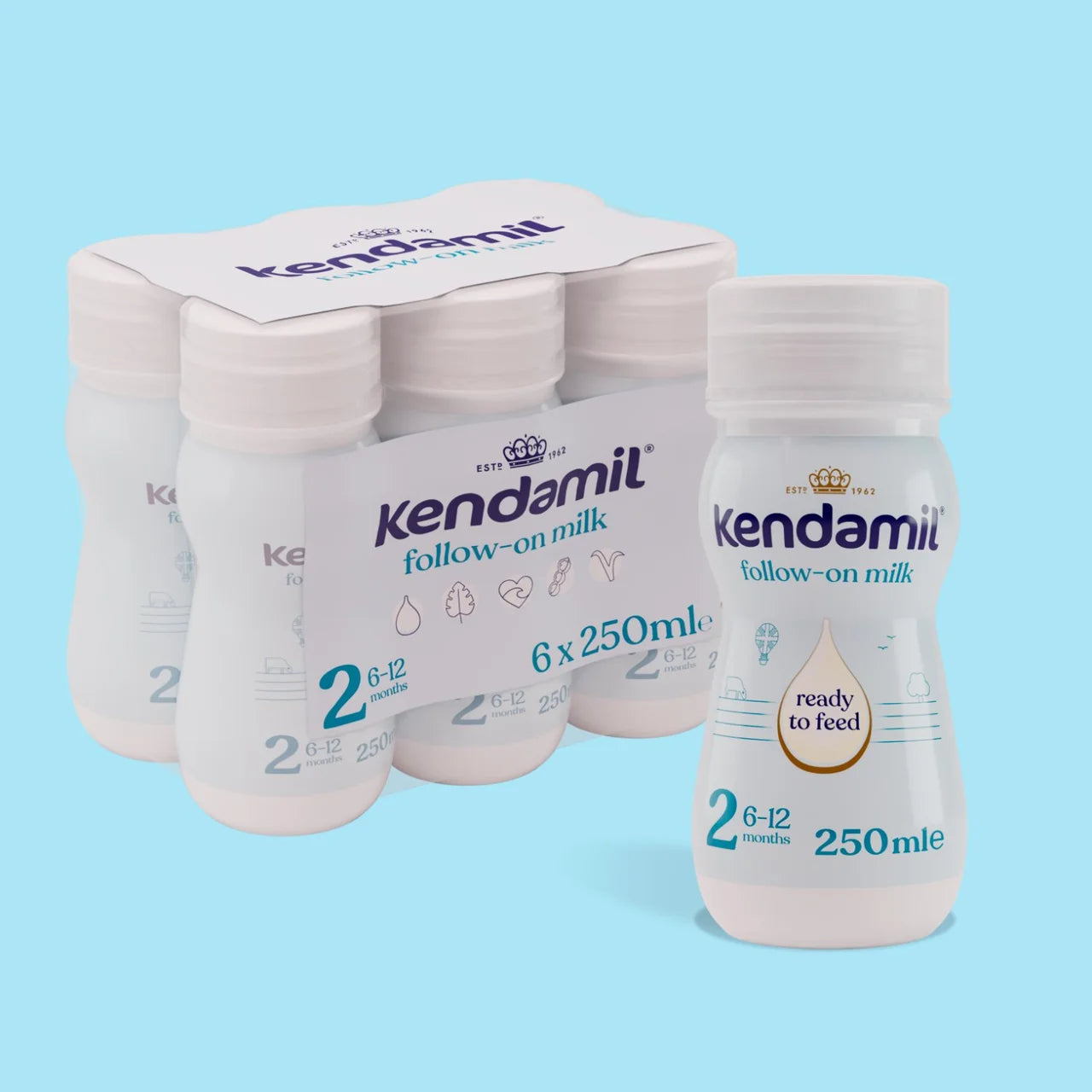 Kendamil Ready to Feed Follow On Milk 6 x 250ml