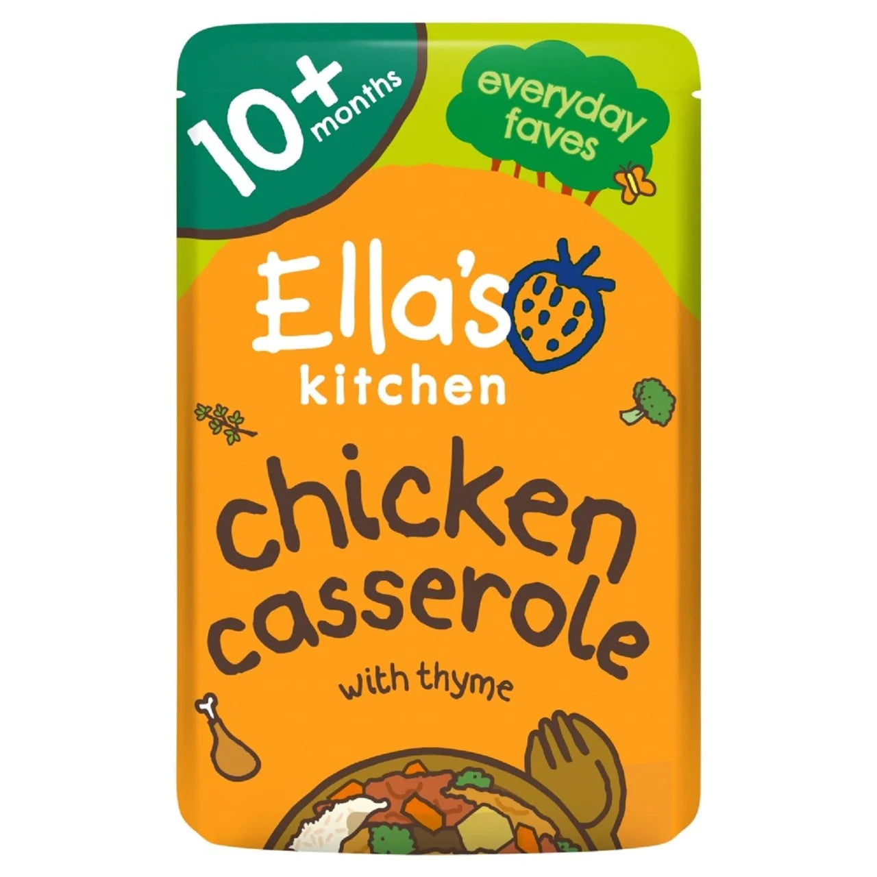 Ella's Kitchen Chicken & Rice Casserole Baby Food Pouch 10+ Months 190g