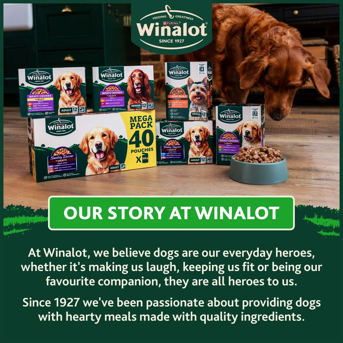 Winalot Friday Suppers Mixed in Gravy Wet Dog Food 40 x 100g