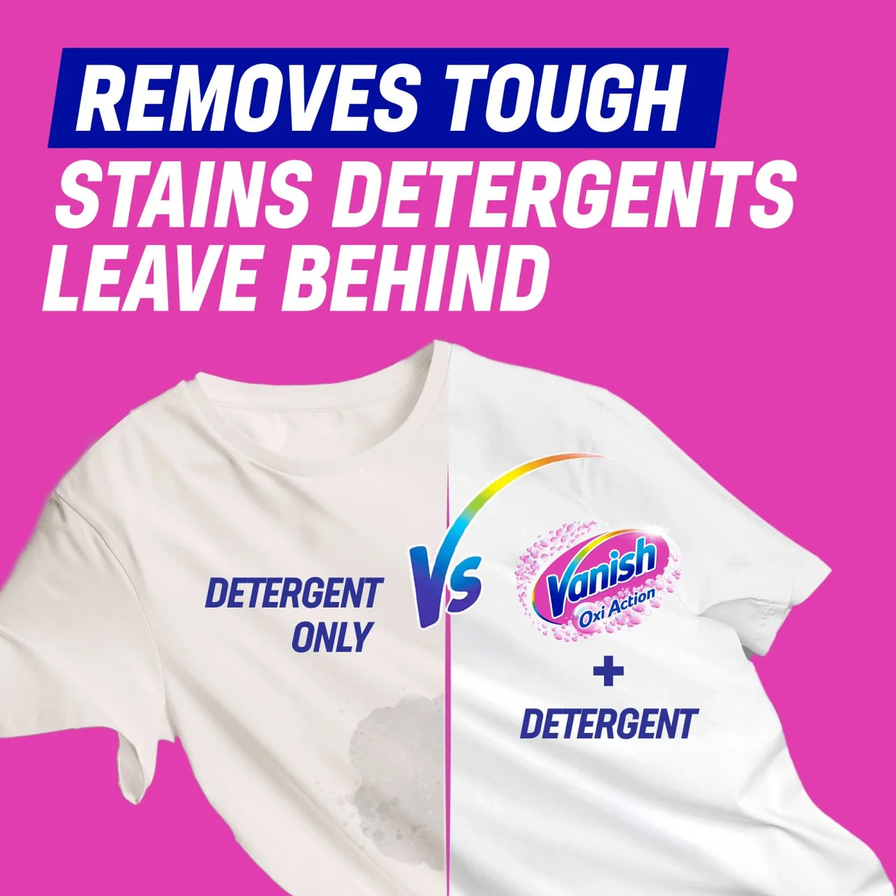 Vanish Oxi Action Fabric Stain Remover Powder Whites 850g