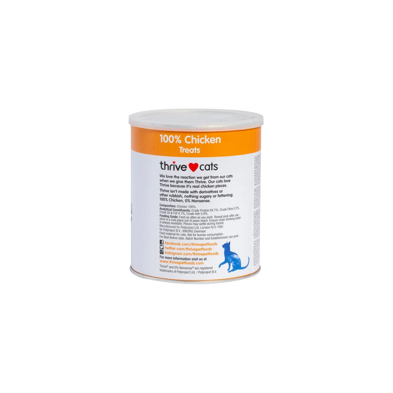 Thrive 100% Chicken Cat Treats MaxiTube 170g
