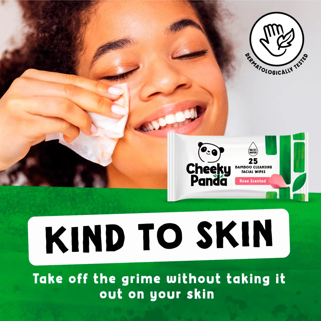 Cheeky Panda Bamboo Rose Facial Cleansing Wipes 25 per pack