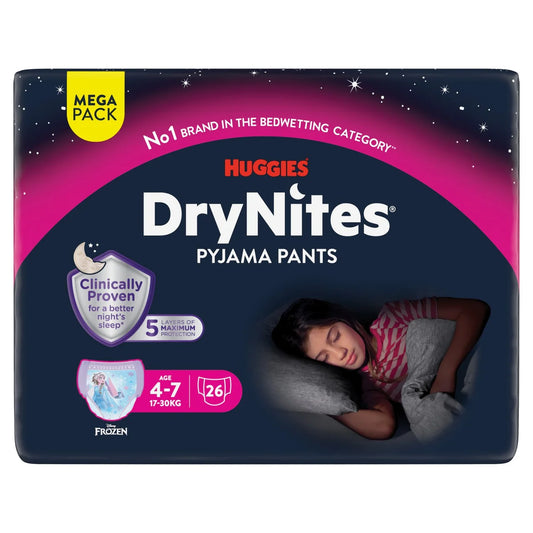 DryNites 4-7yrs Girl Mega 26 per  Pack