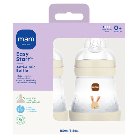 MAM Anti Colic Easy Start 160ml Bottle 2 per pack