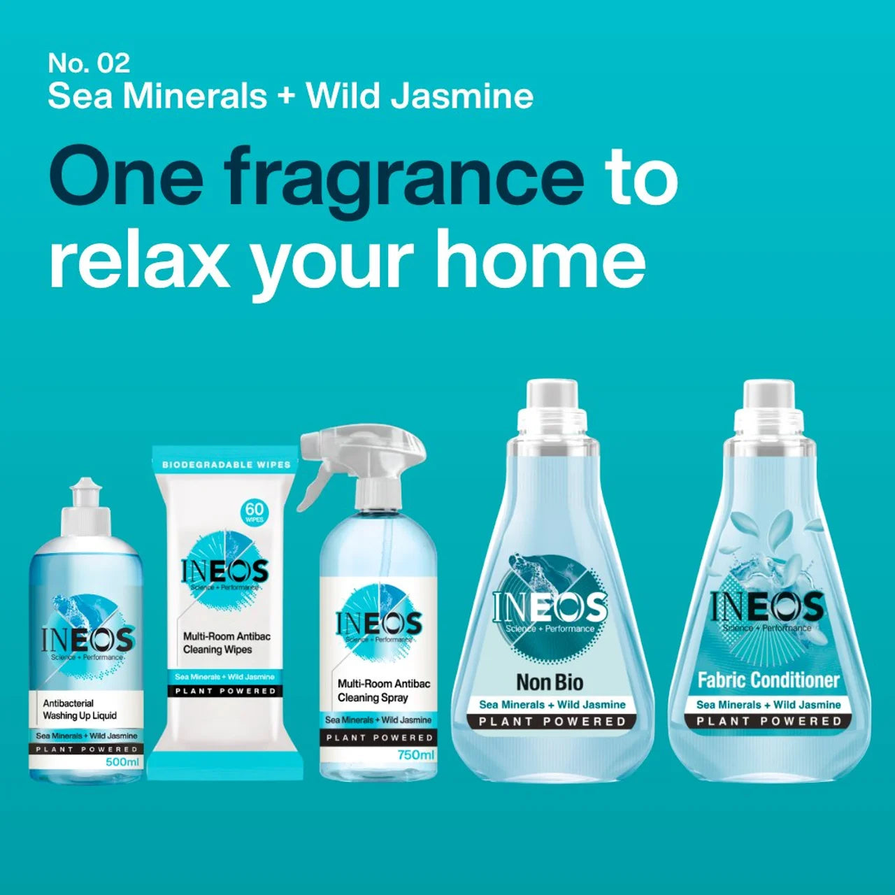 INEOS Fabric Conditioner Sea Minerals + Wild Jasmine 50 Washes 1000ml