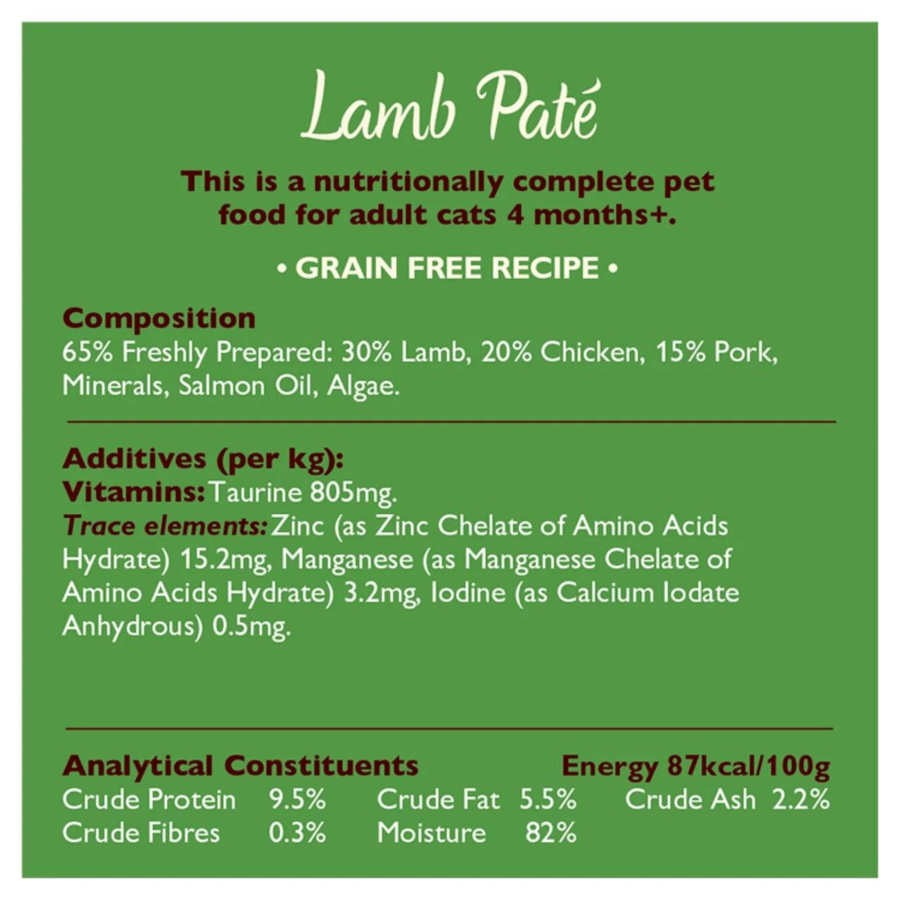 Lily's Kitchen Cat Pate Selection Multipack 8 x 85g