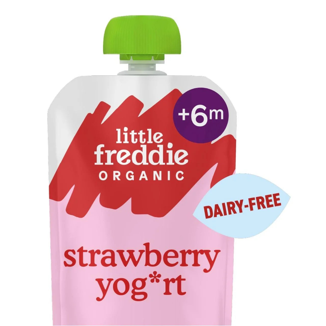 Little Freddie Dairy Free Strawberry Coconut Yoghurt Baby Pouch 6+ Months 90g
