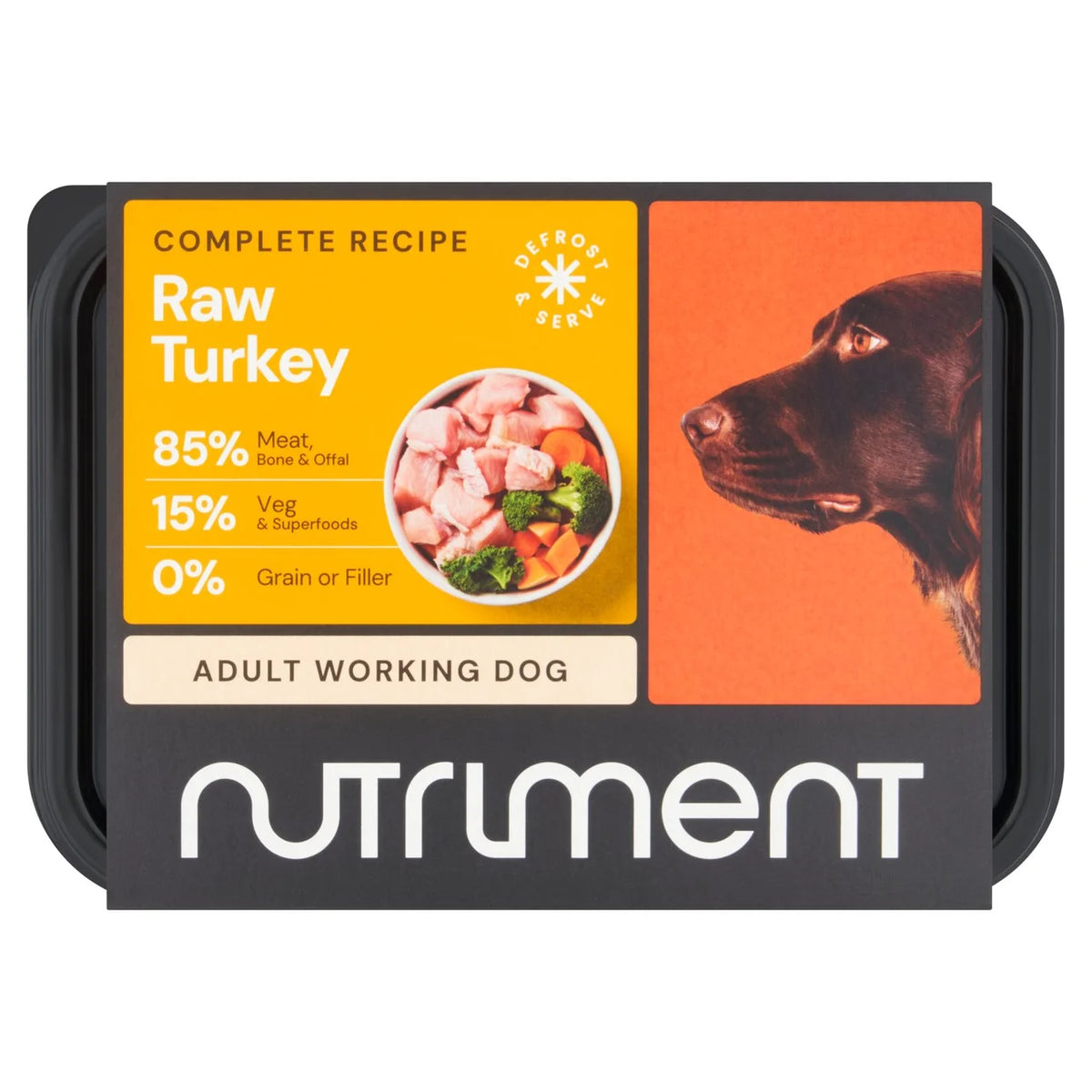 Nutriment Turkey Formula Raw Dog Food 500g