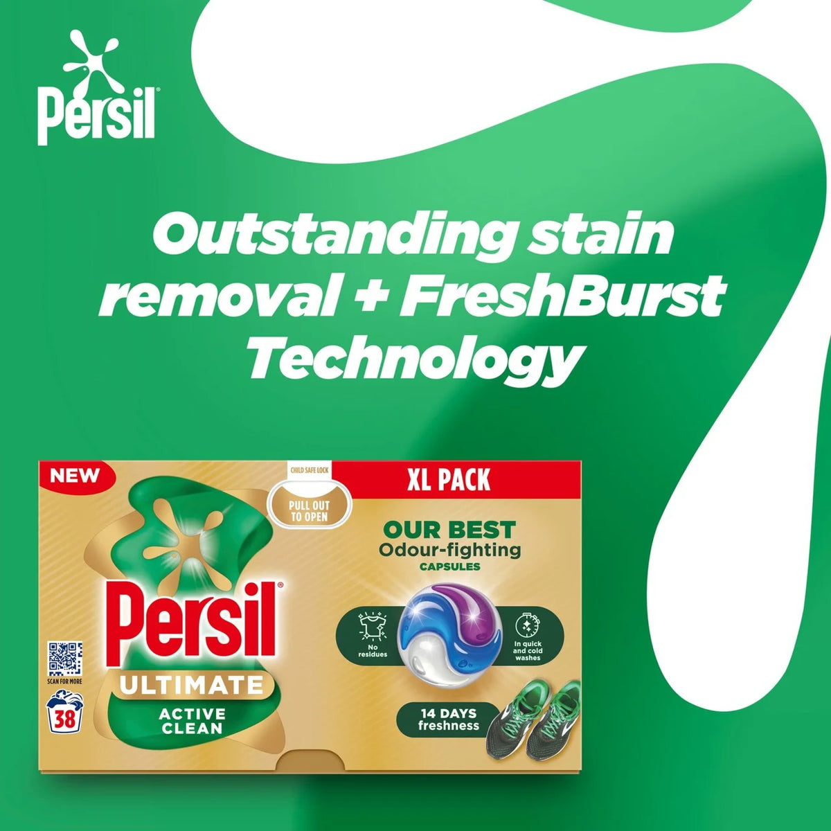 Persil Ultimate Washing Capsules Active Clean 38 washes