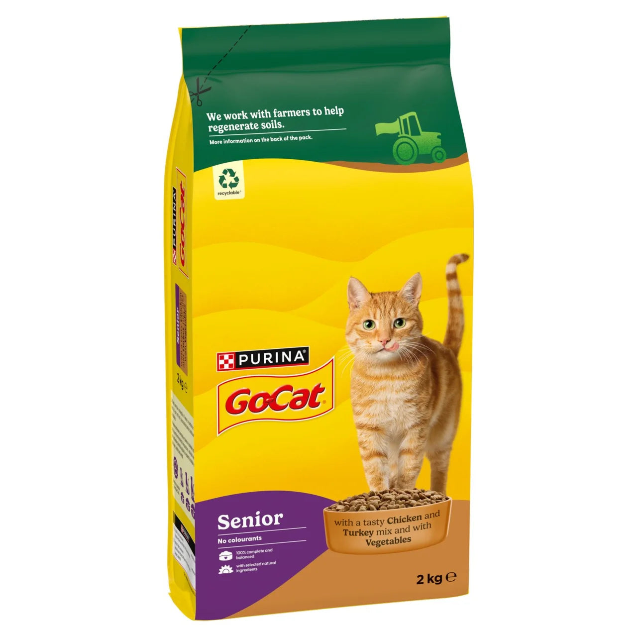 Go-Cat Senior Chicken Dry Cat Food 2kg