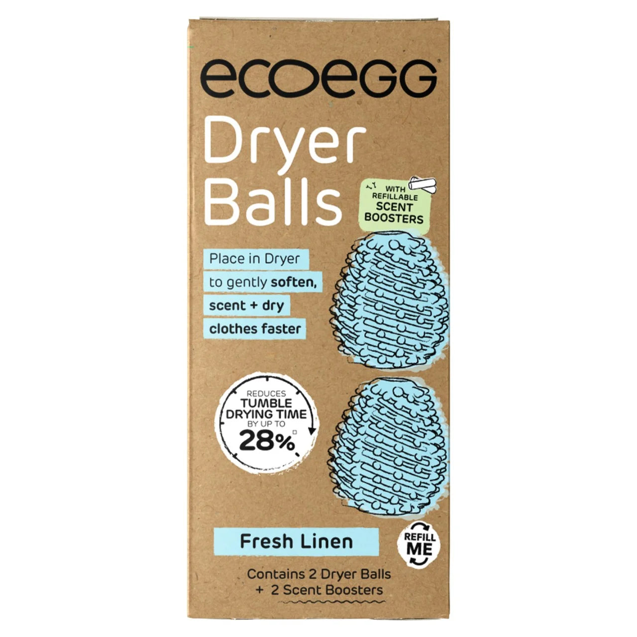 Ecoegg Dryer Balls Fresh Linen 2 per pack