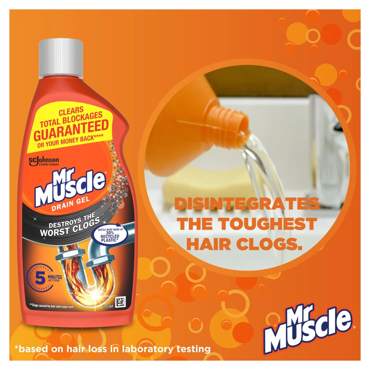 Mr Muscle Power Gel Drain Unblocker 500ml