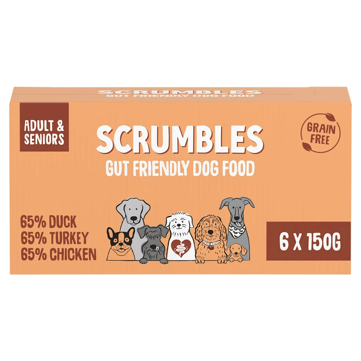 Scrumbles Grain Free Wet Dog Food Multipack 6 x 150g