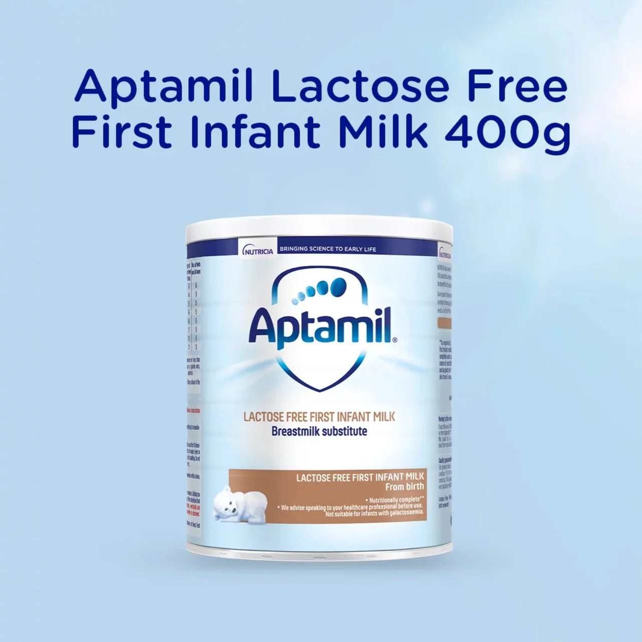 Aptamil Lactose Free Baby Milk Formula Powder Birth for Lactose Intolerance 400g