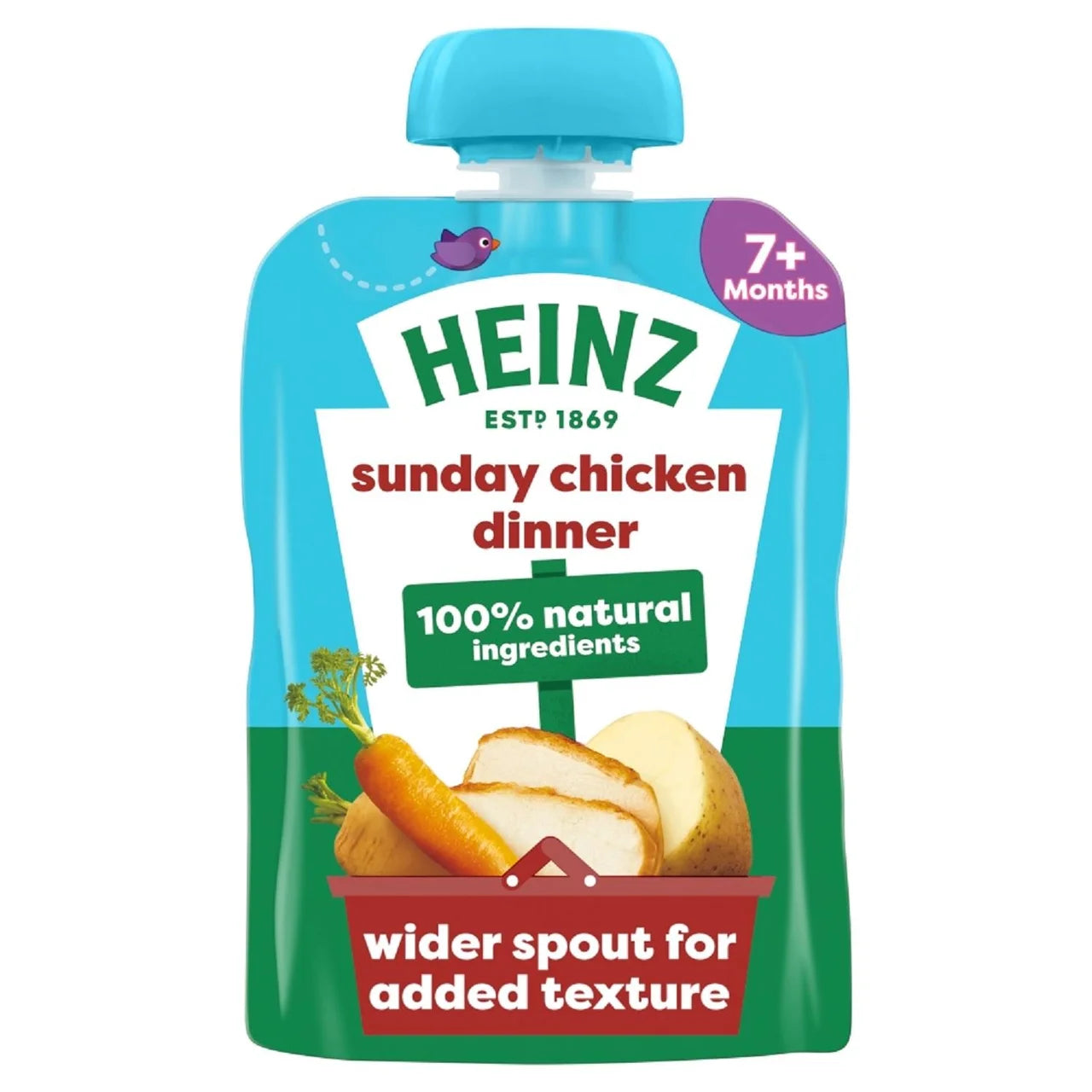 Heinz Sunday Chicken Dinner Baby Food Pouch 7+ Months 130g