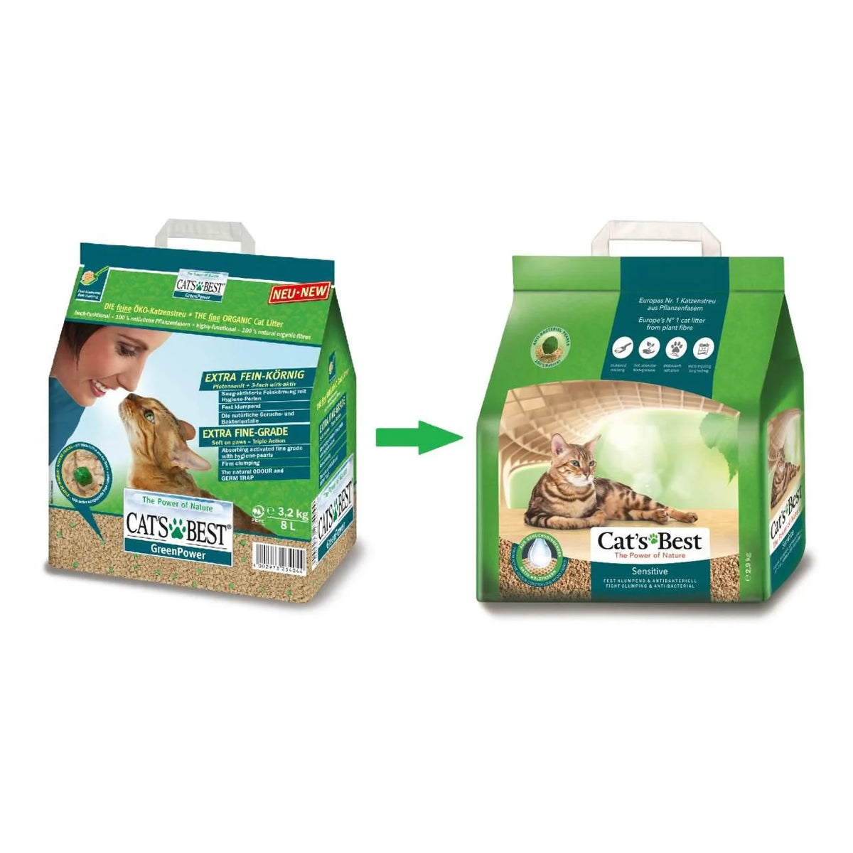 Cat's Best Sensitive Clumping Cat Litter 8L