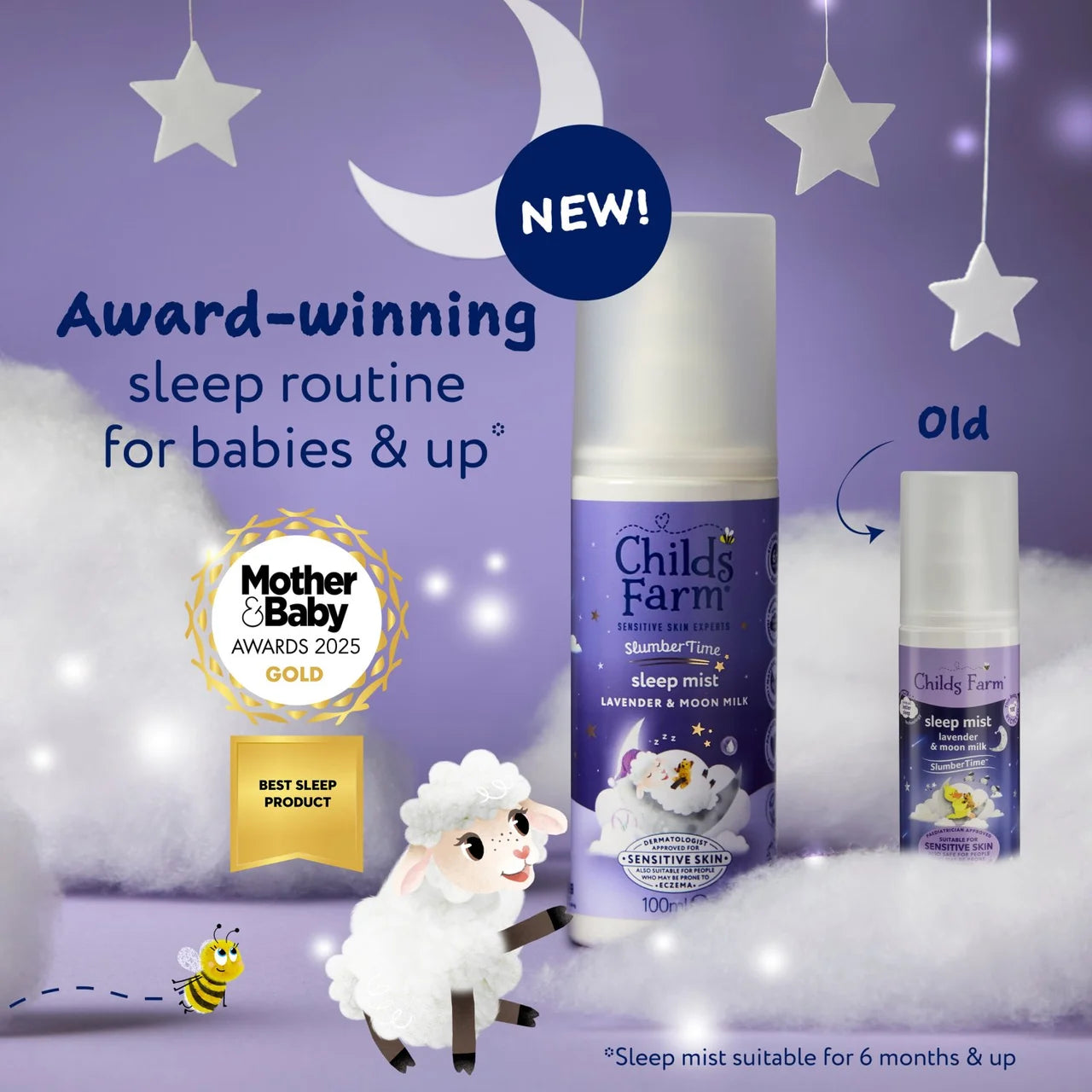 Childs Farm SlumberTime Sleep Mist, Lavender & Moon Milk 100ml