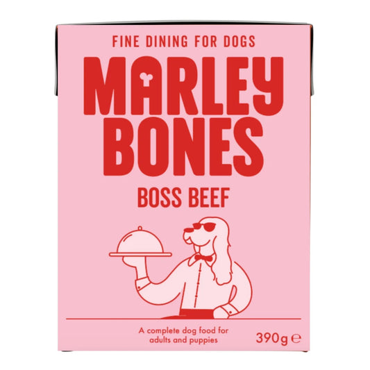 Marleybones Wet Dog Food - Beef & Superfoods 390g