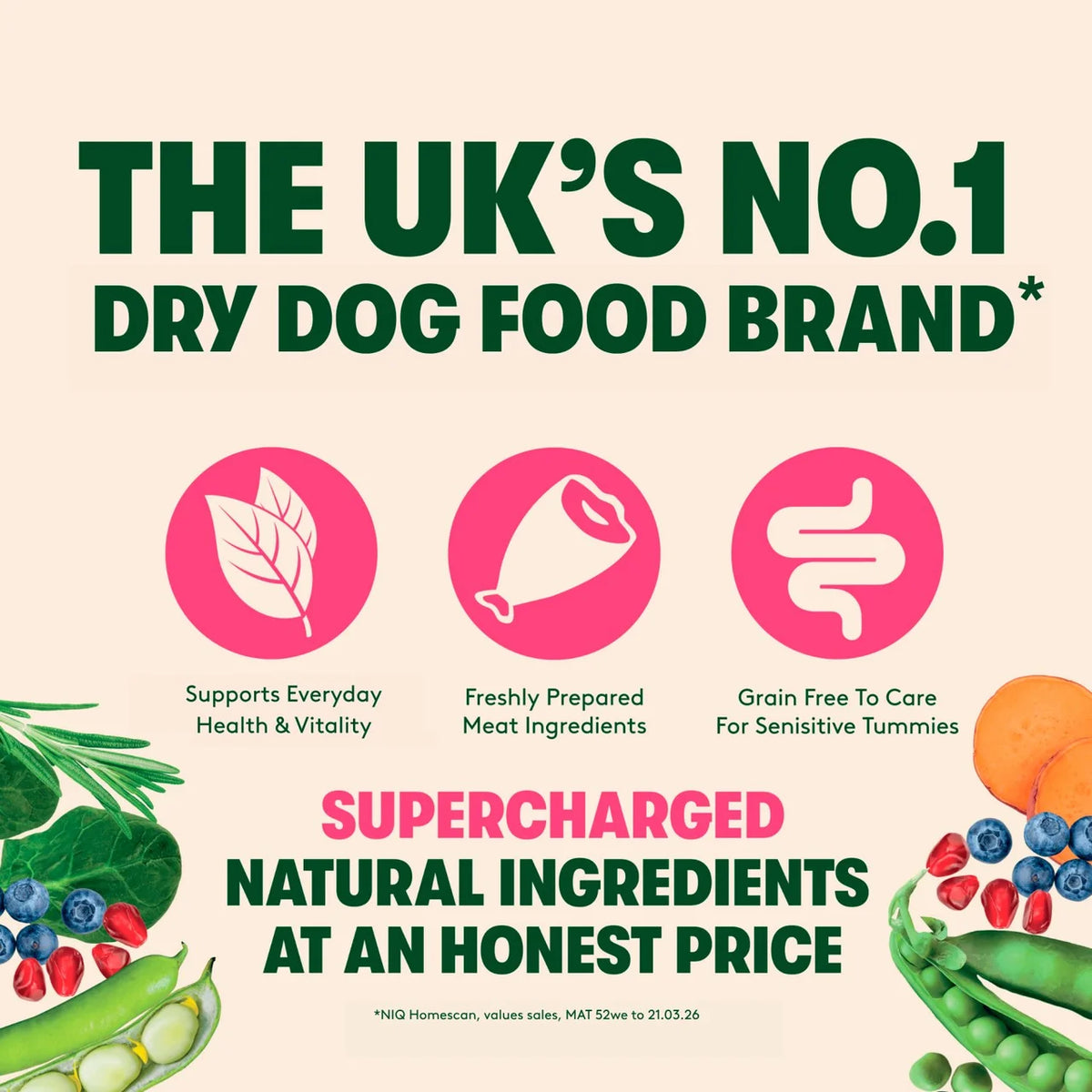 Harringtons Grain Free Superfoods Chicken Dry Dog Food 1.7kg