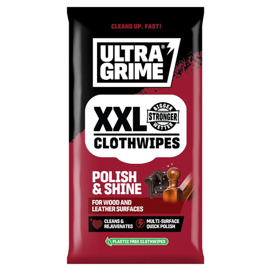 UltraGrime Polish & Shine XXL Clothwipes 20 per pack