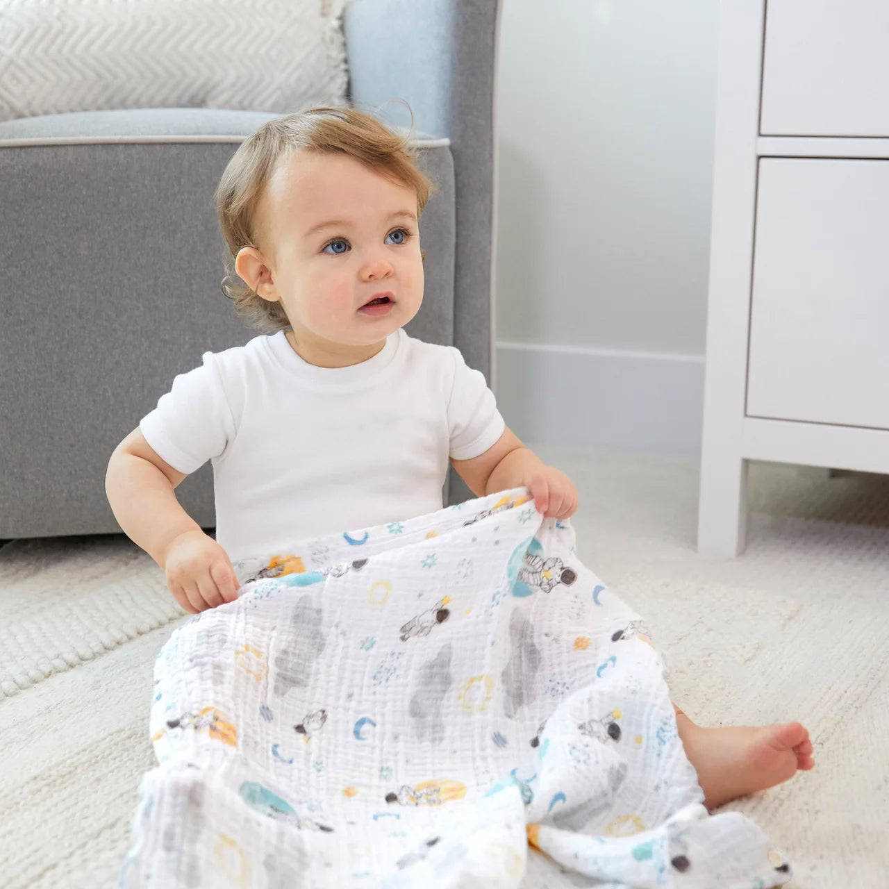 Aden + Anais Muslin Squares, Space Explorers 5 per pack